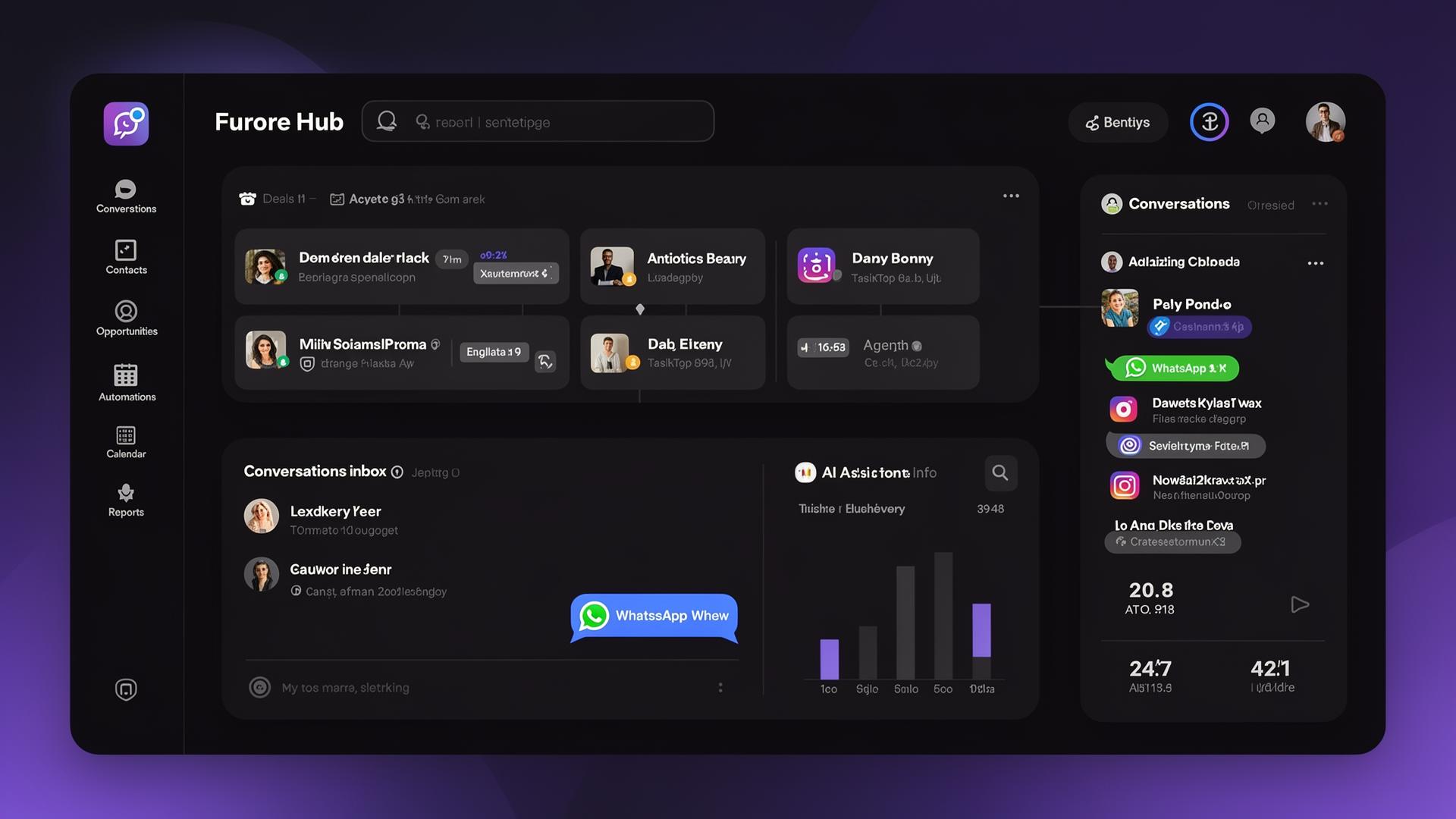 Furore Hub dashboard preview
